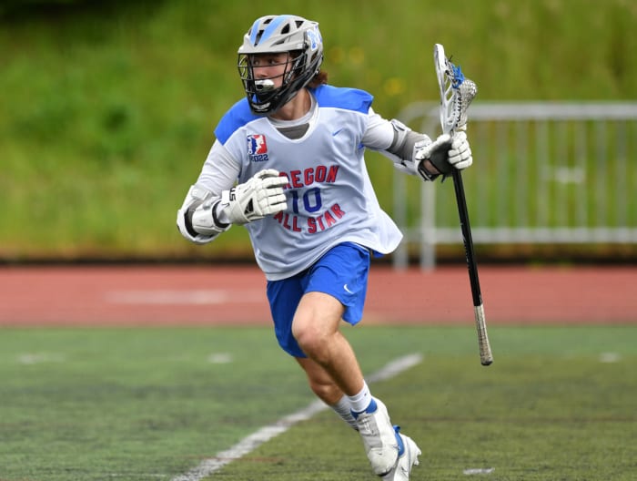 Oregon high school boys lacrosse 2022 all star game Taylor Balkom 17